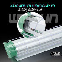 Máng đèn led chống cháy nổ đơn, đôi 1m2 - Máng đèn chống nổ