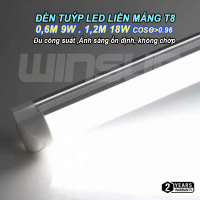 Đèn tuýp led liền máng T8 0,6m 1,2m Đèn led hắt trần ánh sáng trắng. BH: 2 năm ( 1 đổi 1 )