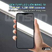 Đèn tuýp led liền máng T8 0,6m 1,2m Đèn led hắt trần ánh sáng trắng. BH: 2 năm ( 1 đổi 1 )