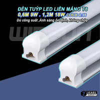 Đèn tuýp led liền máng T8 0,6m 1,2m Đèn led hắt trần ánh sáng trắng. BH: 2 năm ( 1 đổi 1 )