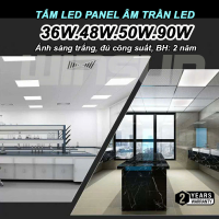 Tấm Led Panel âm trần LED 30x30 30x120 60x60 60x120 Đủ công suất BH: 2 năm(1 Đổi 1)