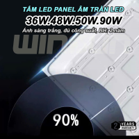 Tấm Led Panel âm trần LED 30x30 30x120 60x60 60x120 Đủ công suất BH: 2 năm(1 Đổi 1)