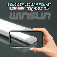 Đèn tuýp Led bán nguyệt 1m2 40W siêu sáng, mẫu mới tiết kiệm điện ánh sáng trắng. BH: 2 năm ( 1 đổi 1 )
