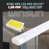Đèn tuýp Led bán nguyệt 1m2 40W siêu sáng, mẫu mới tiết kiệm điện ánh sáng trắng. BH: 2 năm ( 1 đổi 1 )