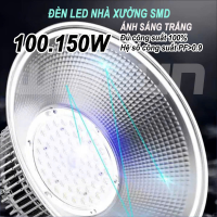 Đèn Led pha xưởng 100W-150W công nghiệp ánh sáng trắng siêu sáng treo dây xích
