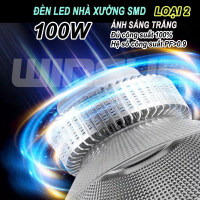 Đèn Led pha xưởng 100W-150W công nghiệp ánh sáng trắng siêu sáng treo dây xích