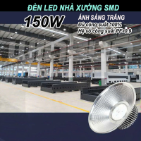 Đèn Led pha xưởng 100W-150W công nghiệp ánh sáng trắng siêu sáng treo dây xích