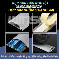 Nẹp sàn bán nguyệt bằng nhôm D50,D60,D70,D100 (Thanh 2m) hợp kim nhôm