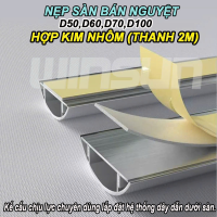 Nẹp sàn bán nguyệt bằng nhôm D50,D60,D70,D100 (Thanh 2m) hợp kim nhôm