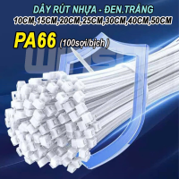 Dây Rút Nhựa 10cm,15cm,20cm,25cm,30cm (100sợi/bịch )Đen.Trắng Rít Nhựa Rút Hàng Dây Rít Hàng