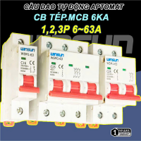 Cầu dao tự động Aptomat Tép Winsun, MCB, CB Tép