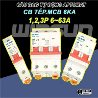Cầu dao tự động Aptomat Tép Winsun, MCB, CB Tép