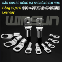Đầu COS trần, bịt đầu SC bằng đồng mạ si chống oxi hóa SC6 ~ SC150 (Loại dày) (2-10 chiếc)