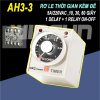 Rơ Le Thời Gian CKC AH3-3 AC220V Kèm Đế