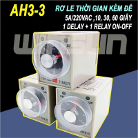 Rơ Le Thời Gian CKC AH3-3 AC220V Kèm Đế