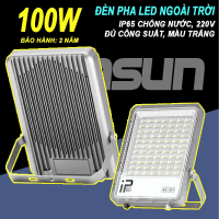 Đèn Pha Led 100W Chiếu Sáng Ngoài Trời Đủ Công Suất Chiếu Sáng Biển Quảng Cáo - Ánh Sáng Trắng - BH 2 Năm