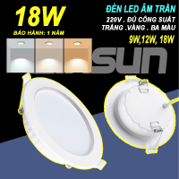 Đèn Led downlight âm trần 9W,12W, 18W, 24W (tròn)