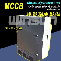 Cầu dao điện Aptomat 3 pha 16-100A CB KHỐI MCCB 