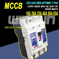 Cầu dao điện Aptomat 3 pha 16-100A CB KHỐI MCCB 