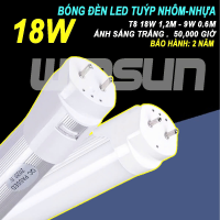 Bóng đèn LED Tuýp nhôm-nhựa T8 9W 0,6M 18W 1,2M  Ánh sáng trắng. BH 2 năm ( 1 đổi 1 )
