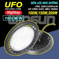 Đèn Led nhà xưởng UFO Highbay 150W, 200W. BH: 2 năm ( 1 đổi 1 )