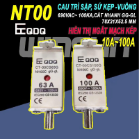 Cầu chì sứ dạng khối vuông HRC 10A~100A