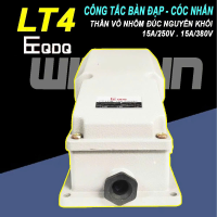 Công tắc bàn đạp LT4, thân vỏ nhôm đúc nguyên khối,cóc nhấn,bàn đạp máy khâu