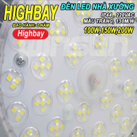 Đèn Led pha xưởng highbay 100W 150W 200W công nghiệp ánh sáng trắng siêu sáng. BH: 2 năm