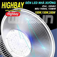 Đèn Led pha xưởng highbay 100W 150W 200W công nghiệp ánh sáng trắng siêu sáng. BH: 2 năm