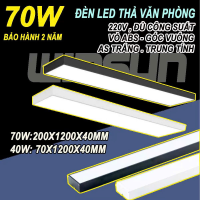 Đèn led hộp thả văn phòng 40W 70W ABS 1.2M Góc vuông BH: 2 năm