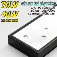 Đèn led hộp thả văn phòng 40W 70W ABS 1.2M Góc vuông BH: 2 năm