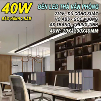 Đèn led hộp thả văn phòng 40W 70W ABS 1.2M Góc vuông BH: 2 năm