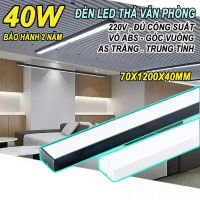 Đèn led hộp thả văn phòng 40W 70W ABS 1.2M Góc vuông BH: 2 năm