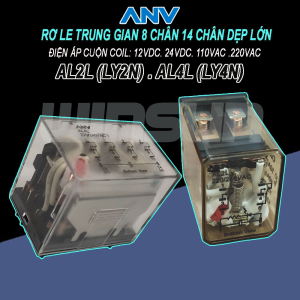 Rơ le trung gian  8 chân 14 chân dẹp lớn