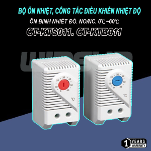Bộ điều khiển nhiệt độ cảm biến nhiệt cơ học nhỏ gọn, 0-60 độ C