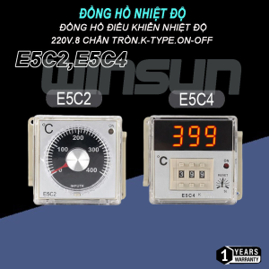 Đồng hồ nhiệt độ, đồng hồ điều khiển nhiệt độ E5C4,E5C2  