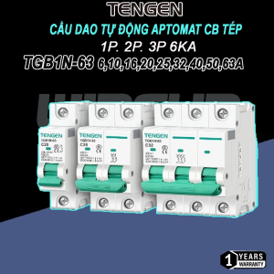 Cầu dao tự động Aptomat Tép TENGEN, MCB, CB Tép