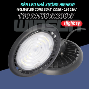 Đèn Led nhà xưởng UFO Highbay 150W, 200W. BH: 2 năm ( 1 đổi 1 )