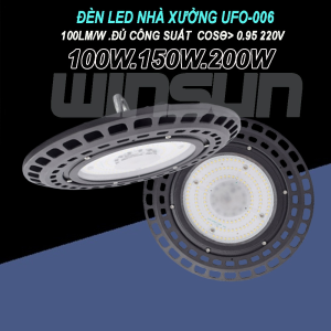 Đèn Led nhà xưởng UFO-006 100W, 150W, 200W. BH: 2 năm ( 1 đổi 1 )