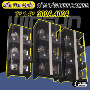 Cầu Đấu Điện Domino 300A.400A Terminal 3P/4P - kiểu Hàn Quốc