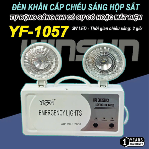 Đèn Sự Cố Khẩn Cấp Chiếu Sáng Hộp Sắt - Đèn Khẩn Cấp 2 giờ YF-1057