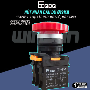 Công tắc nhấn đề đầu nấm dù, Nút nhấn đầu dù QDQ Phi 22