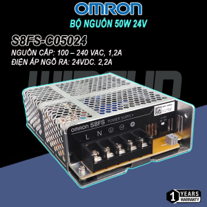 Bộ nguồn 50W 24V Omron S8FS-C05024 chính hãng Adapter chất lượng cao