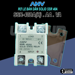 Rơ le Bán Dẫn ANV Solid SSR 40 DA(H), AA (Hàng Đài Loan)