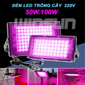 Đèn Led Trồng Cây 50W 100W Ngoài Trời Dây 1.8m Có Phích Cắm Công Tắc BH: 1 năm ( 1 đổi 1 )