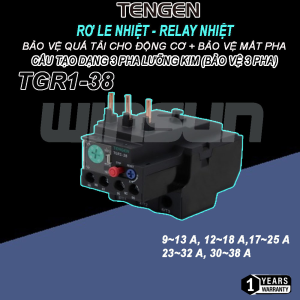 Rơ Le Nhiệt (Relay nhiệt) Tengen TGR1-38