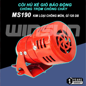 Còi hú xé gió báo động chống trộm chống cháy 220V. BH: 1 năm ( 1 đổi 1 )