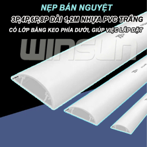 Nẹp bán nguyệt 3P, 4P, 6P, 8P dài 1,2m