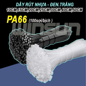 Dây Rút Nhựa 10cm,15cm,20cm,25cm,30cm (100sợi/bịch )Đen.Trắng Rít Nhựa Rút Hàng Dây Rít Hàng