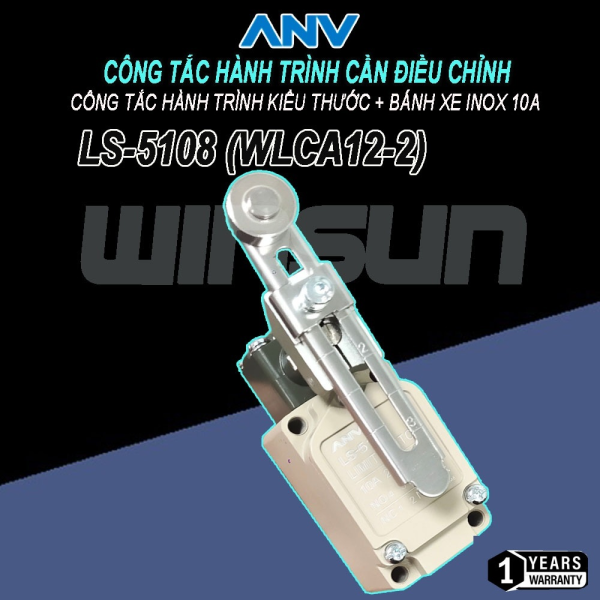 Công Tắc Hành Trình Cần Điều Chỉnh ANV LS-5108 (WLCA12-2) 250VAC-5A 